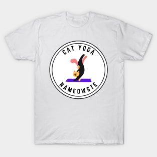 Nameowste Cat Yoga Trendy Design T-Shirt